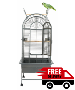 Parrot-Supplies California Top Opening Parrot Cage - Black